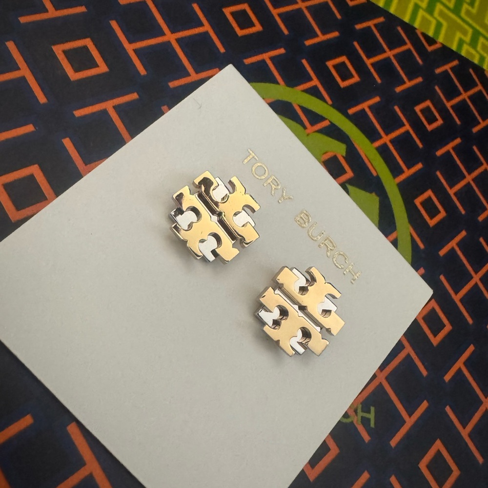 Tory Burch Gold Logo Studs